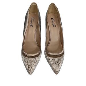 Camille La Vie Beige 4" Stilettos Sparkle‎ Shoes High Heels Pumps Sz 10